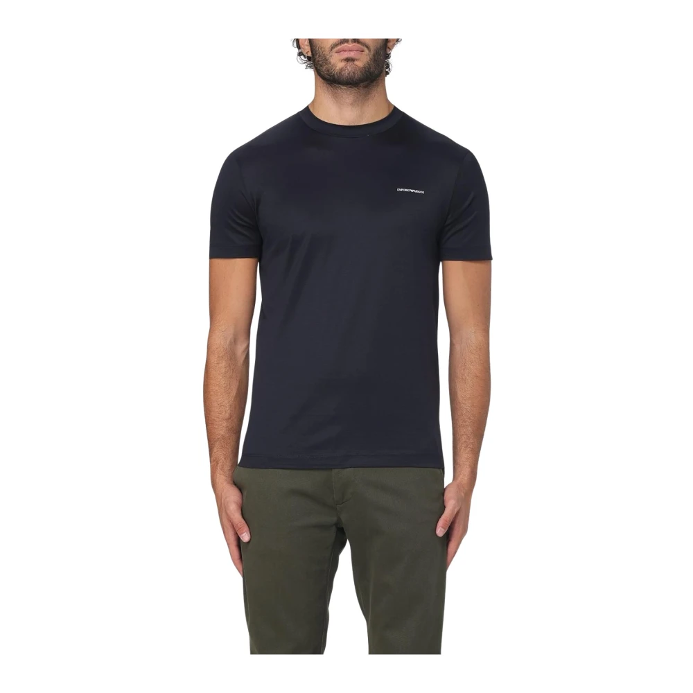 Emporio Armani Uomo Blu Crew Neck T-Shirt