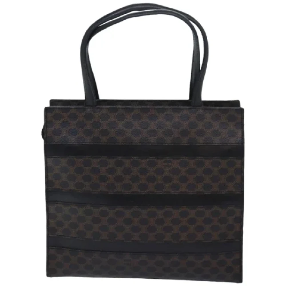 Celine Vintage Pre-owned Leather handbags Black Dames