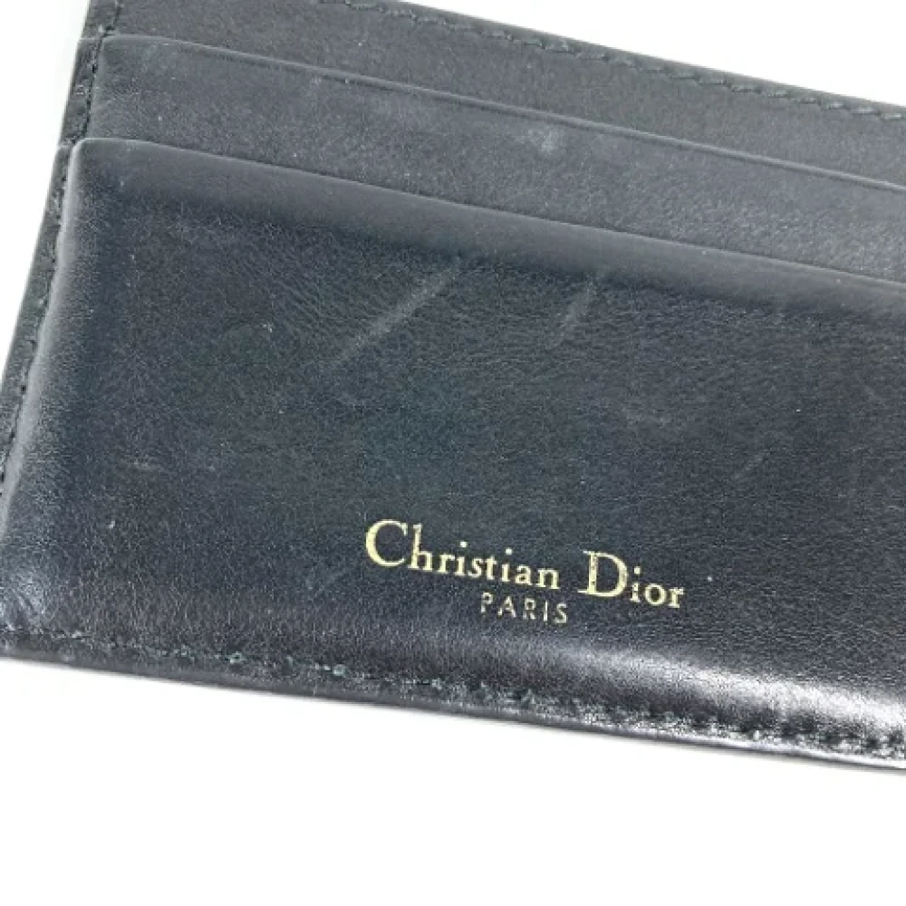 Dior Vintage Pre-owned Leather home-office Black Dames
