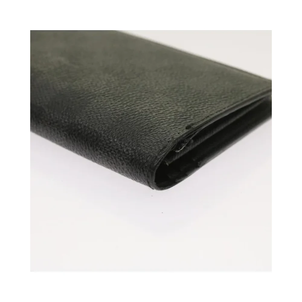 Louis Vuitton Vintage Pre-owned Coated canvas wallets Black Dames