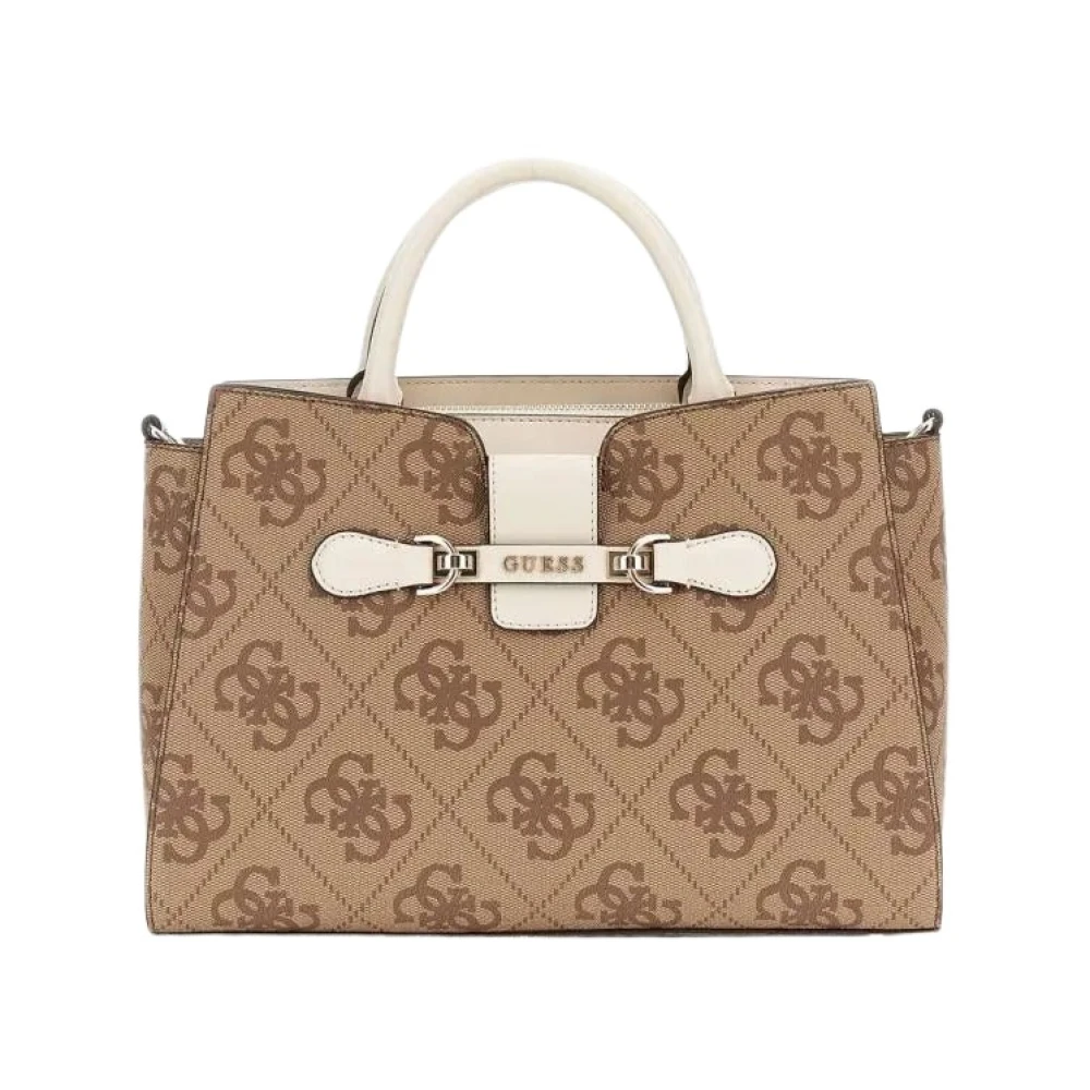 Guess Stijlvolle Dove Logo Schoudertas Brown Dames