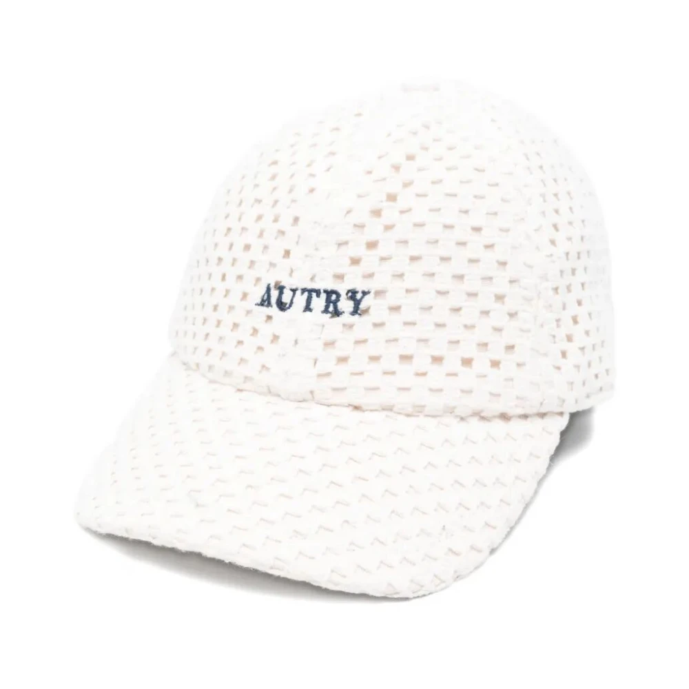 Autry Men's Beige Hats & Caps, One Size, Tonal Logo Baseball Cap