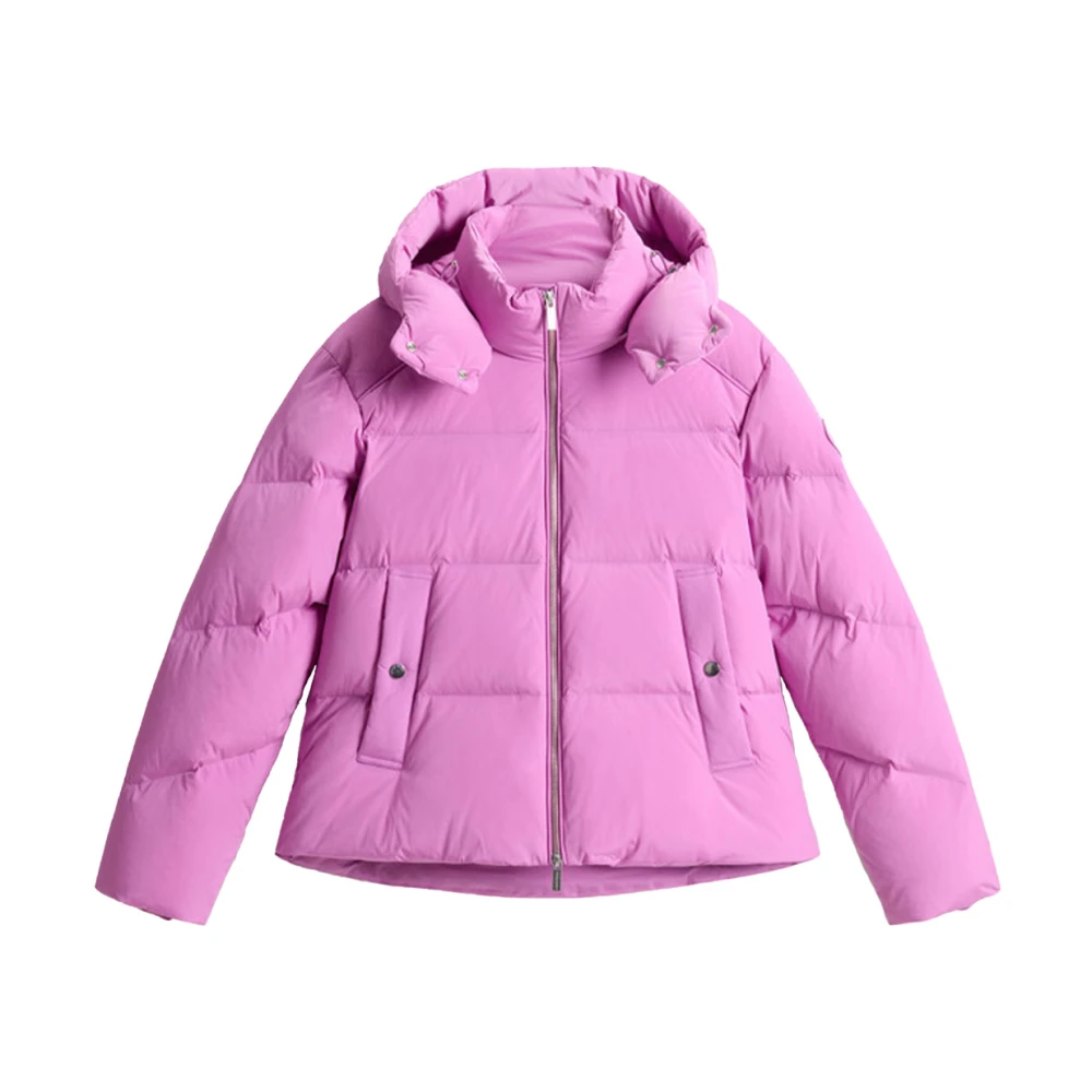 Woolrich Alsea Parka stretch nylon jack Pink Dames
