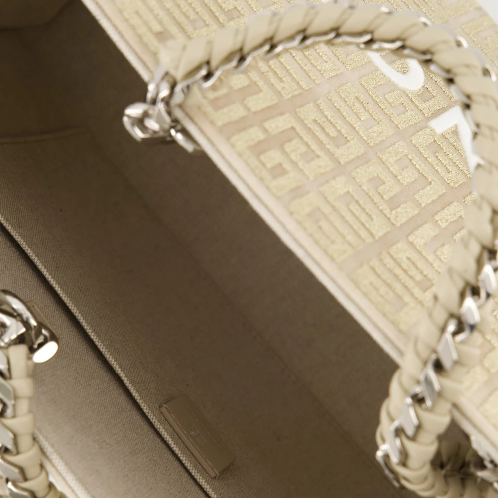 Givenchy Chique Tote Bag met Geborduurd Logo Yellow Dames