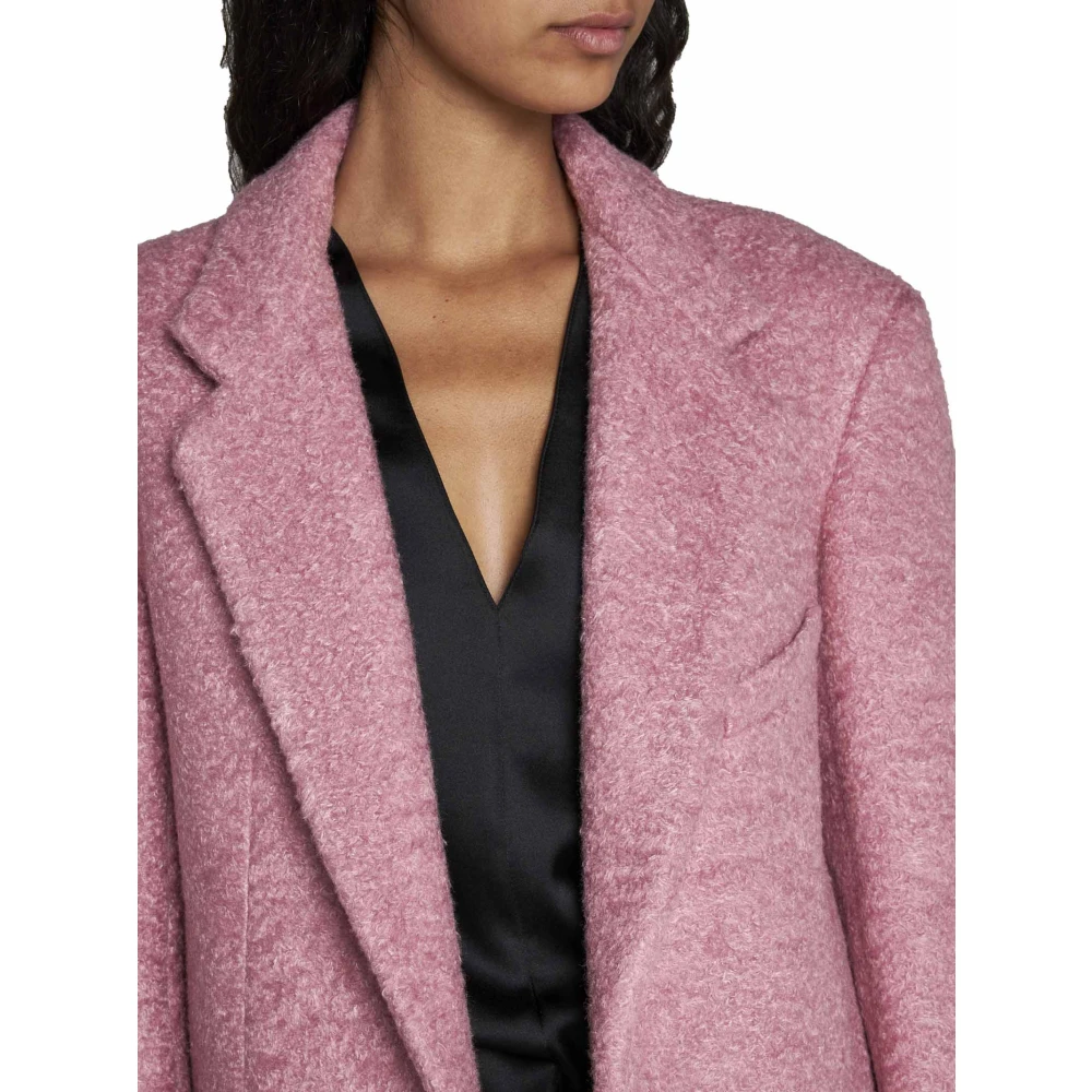 Blanca Vita Roze textuur jas met inkeping revers Purple Dames
