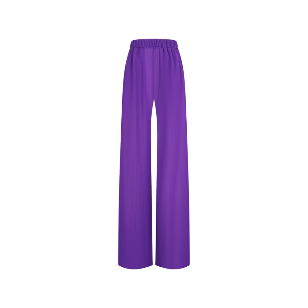 Andamane Women's Purple Lena Wide Trousers - Wide Trousers - 2XS - Trousers