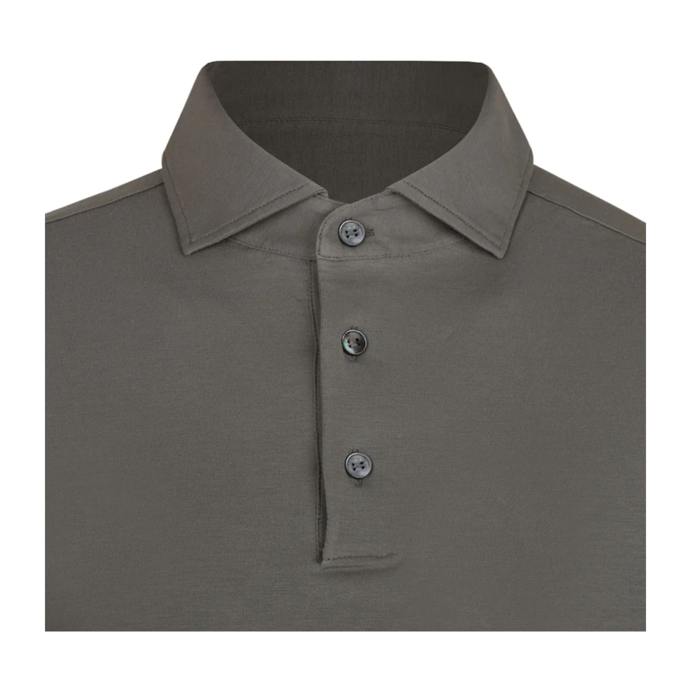 Malo Donker Zand Polo Shirt Gray Heren