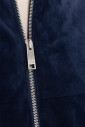 bomber-bleu-avec-bords-en-tricot