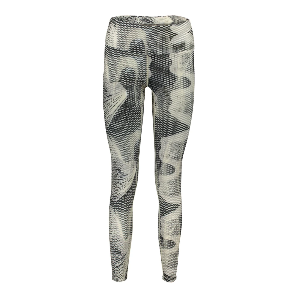 Fila Zwarte Leggings met Reflecterende Print Multicolor Dames