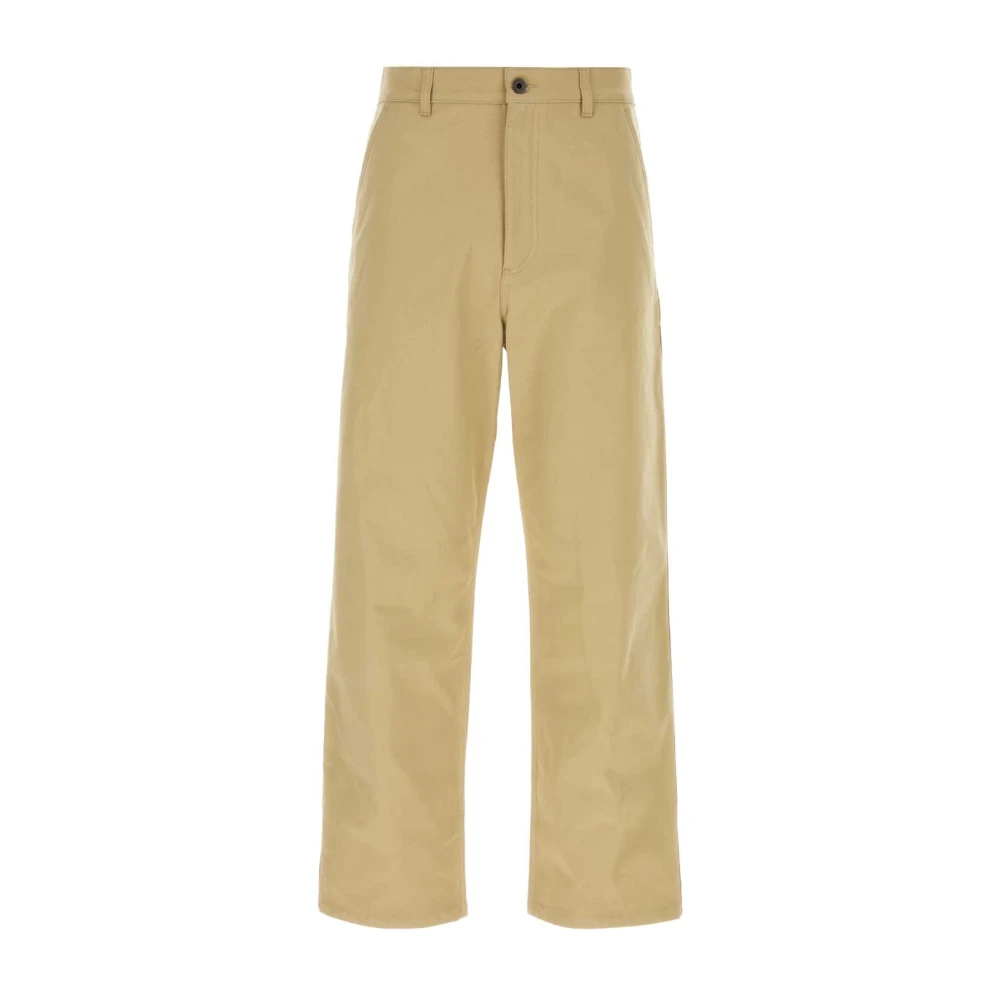 Valentino Garavani Men's Beige Stretch Cotton Pant