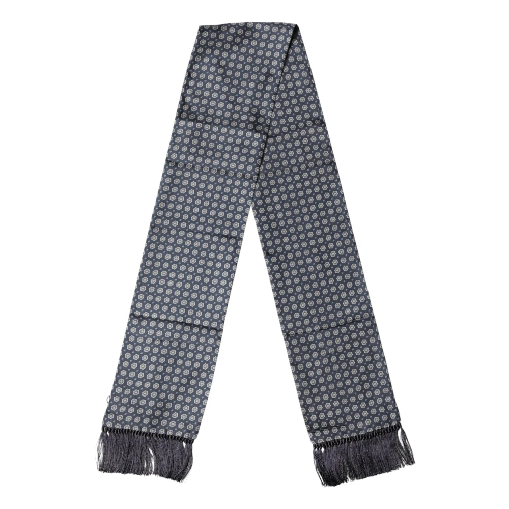 Dolce & Gabbana Men's Blue Winter Scarves, One Size, Lace Stole