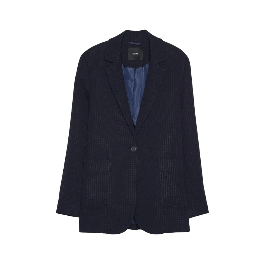 Someday. Gestructureerde Blazer Blue Dames