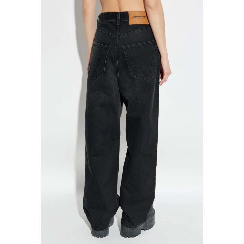 Vetements Jeans met logo Black Dames
