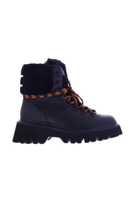 Ankelboots med päls för kvinnor