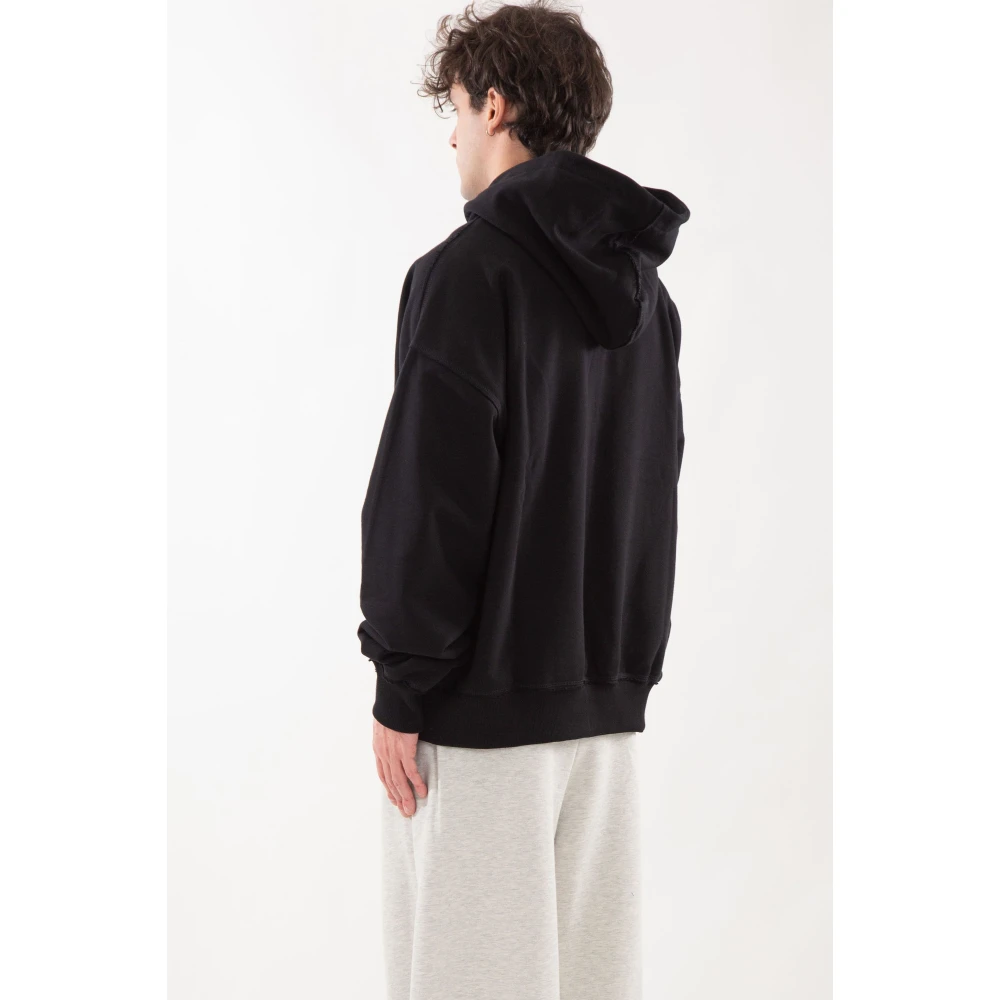 Misbhv Zwarte Paardenprint Hoodie Black Heren