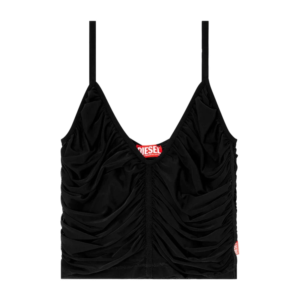 Diesel Women's Black T-Aiky Top - Sleeveless Tops - M - Tops