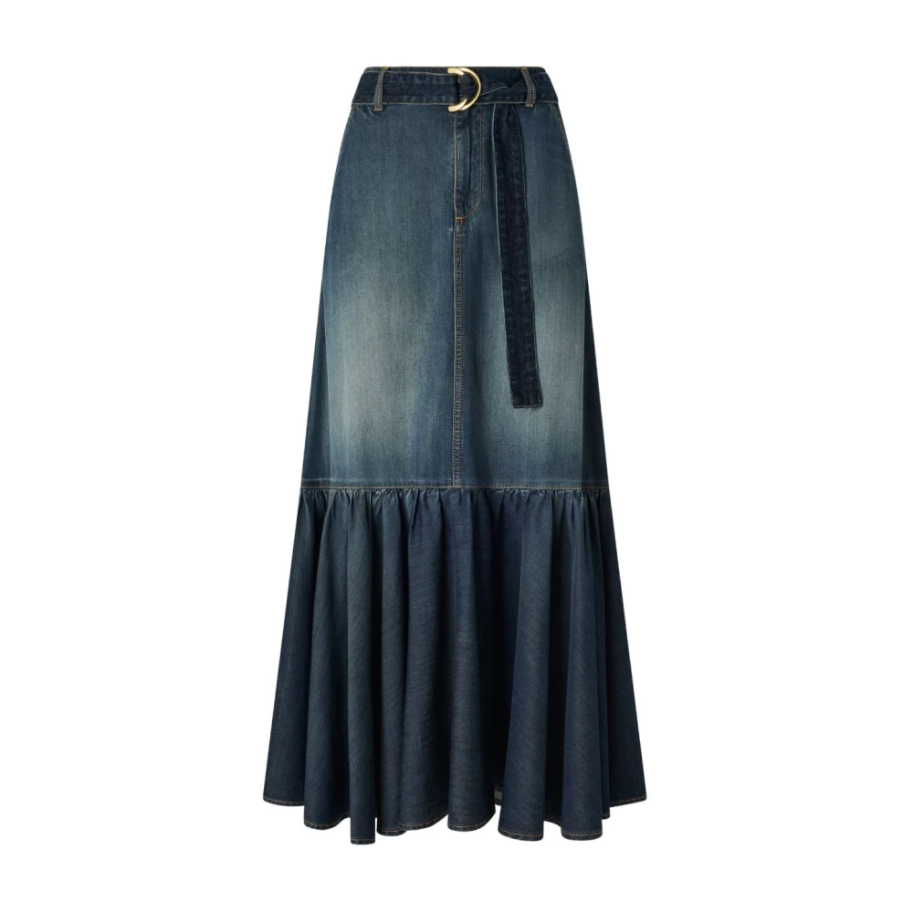 Pinko Women's Blue Guardiano Pjc - Denim Skirts - 3XS - Skirts