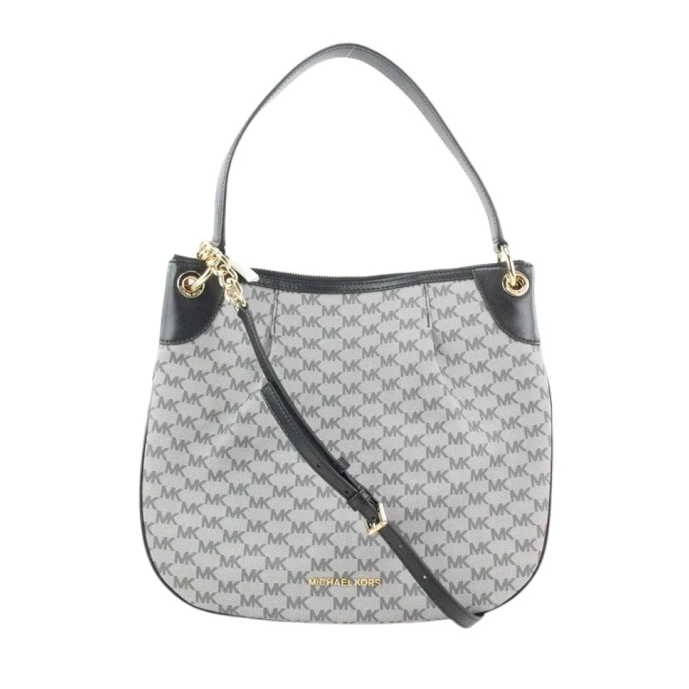 Michael Kors Pre-owned Pre-owned Belagd canvas crossbodyvSkor Gray, Dam