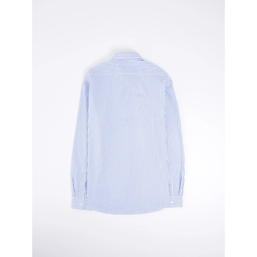 Aspesi Elegant Gestreept Overhemd Blue Heren