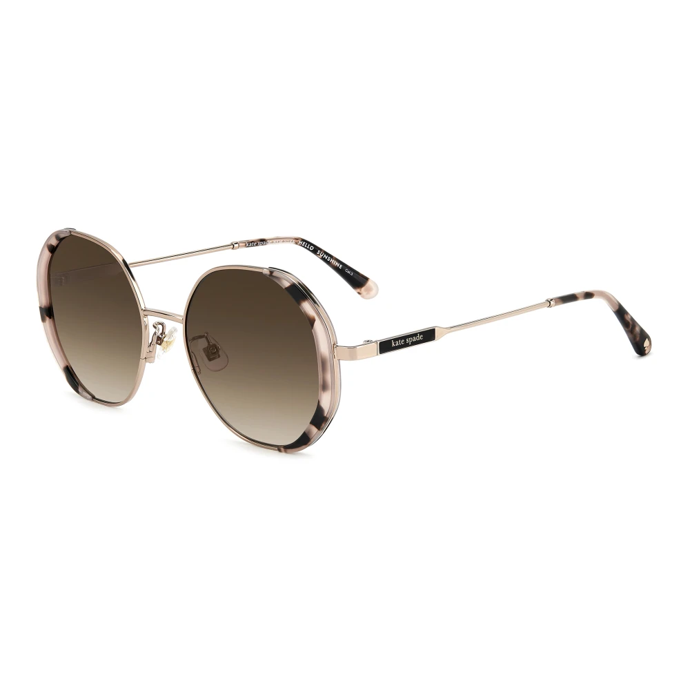 Kate Spade Women's Yellow Sunglasses, 52 Mm, Rose Gold Sunglasses Aeris/F/S