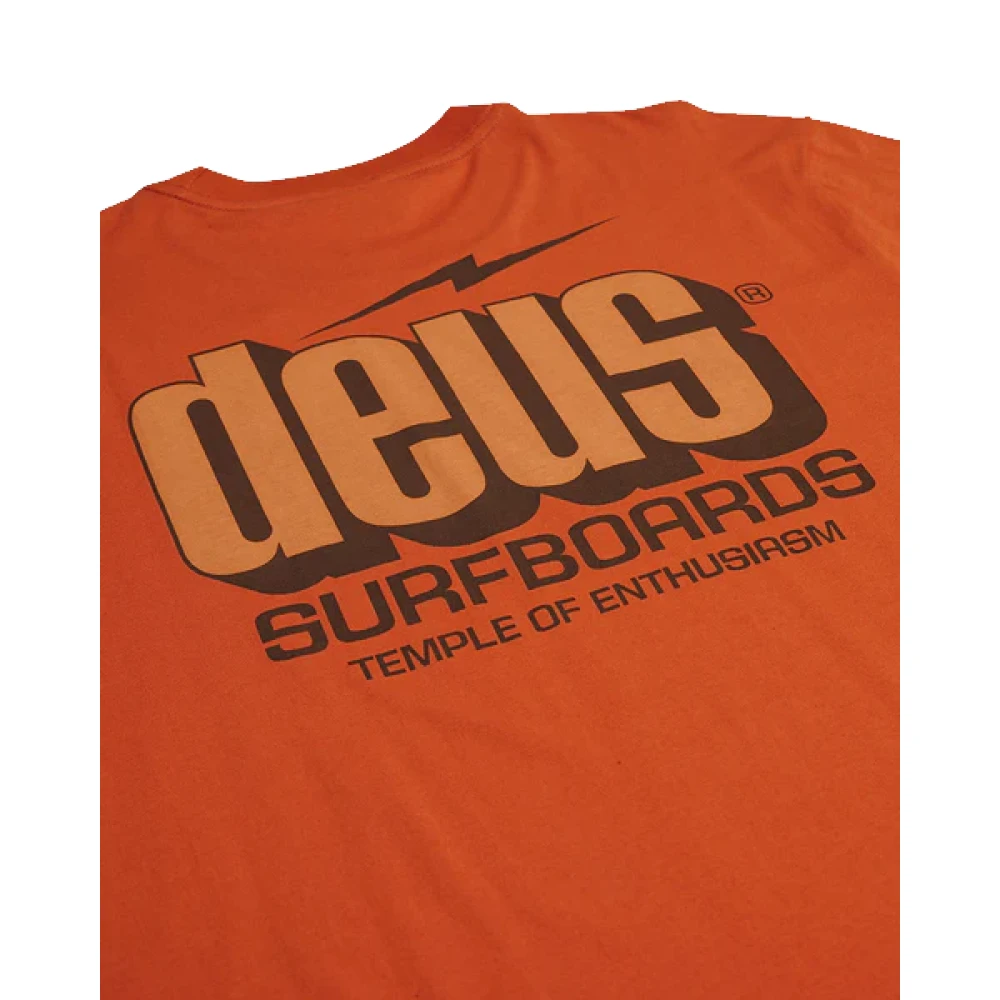 Deus Ex Machina Bolter Tee Grijs Street Style Shirt Orange Heren