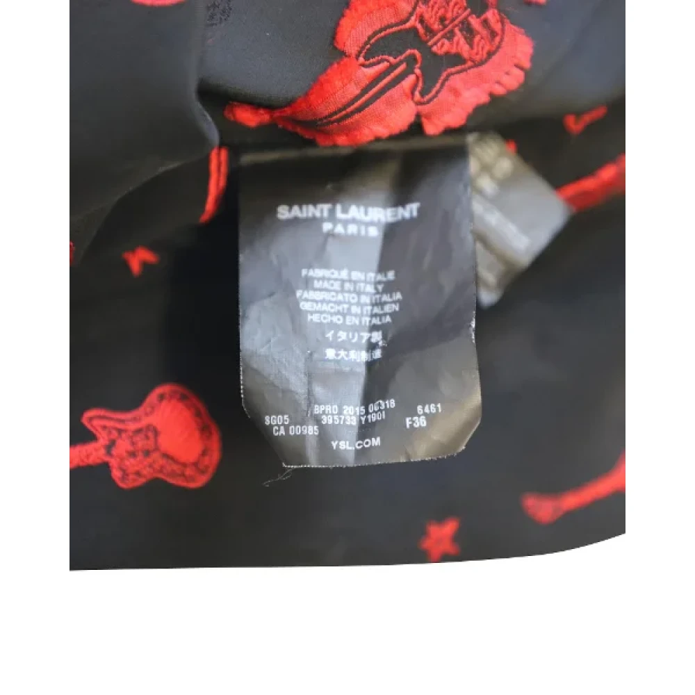 Yves Saint Laurent Vintage Pre-owned Fabric tops Black Dames