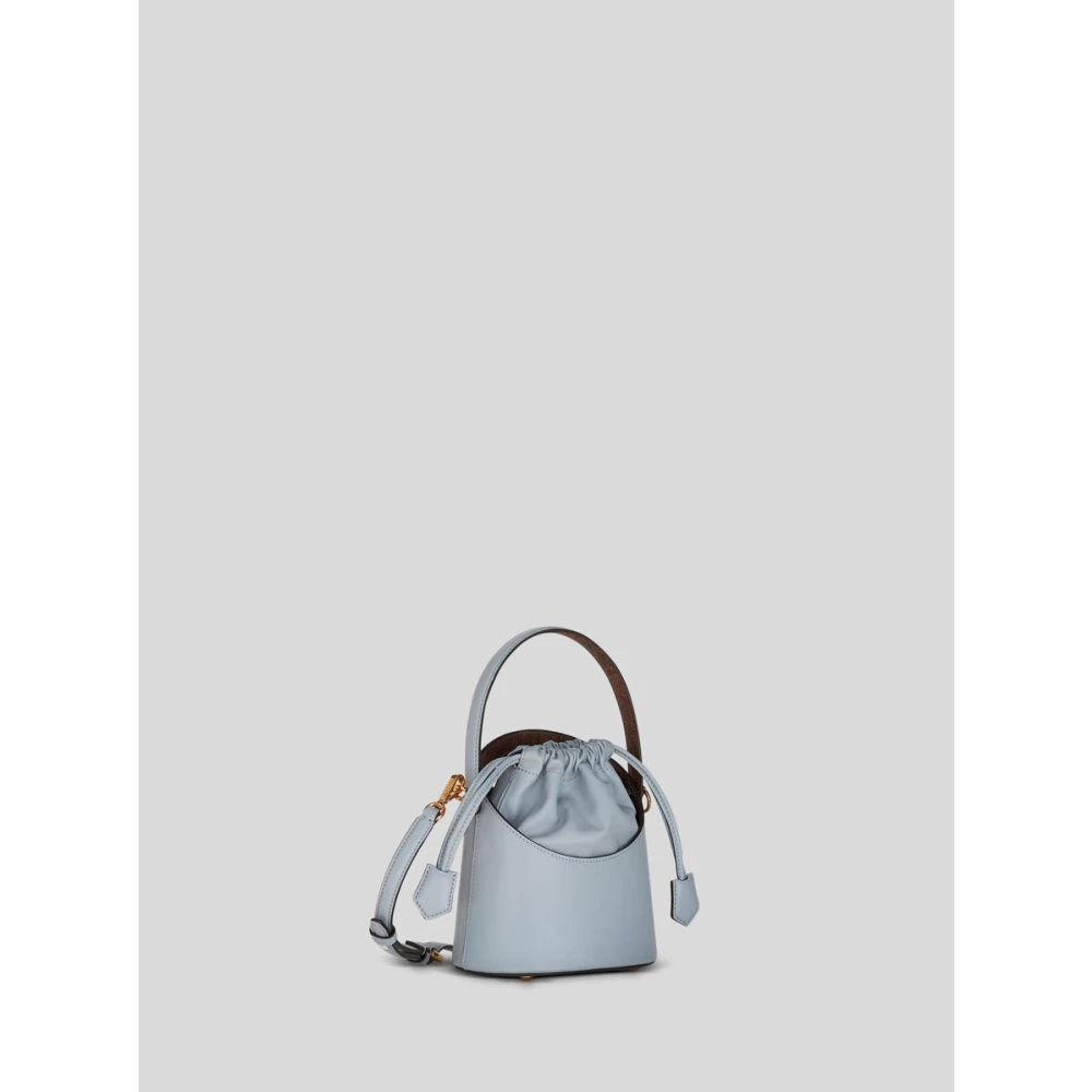 ETRO Heldere Blauwe Kleine Saturno Leren Tas Blue Dames