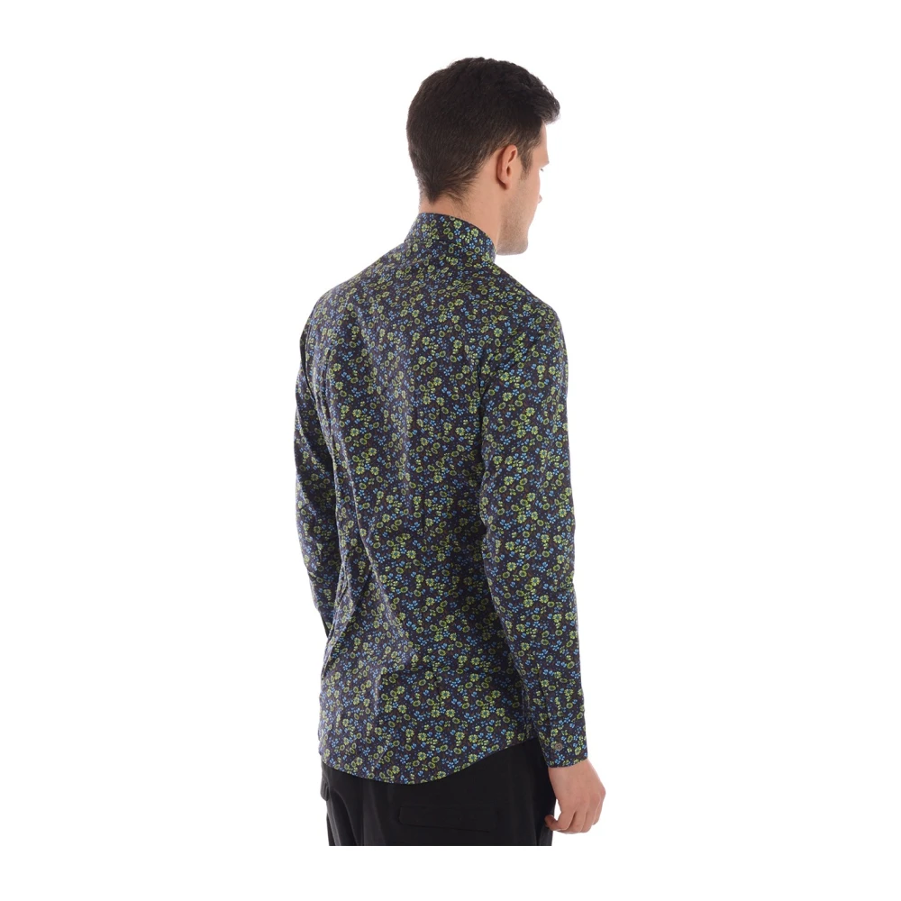 Daniele Alessandrini Basic Overhemd Blue Heren