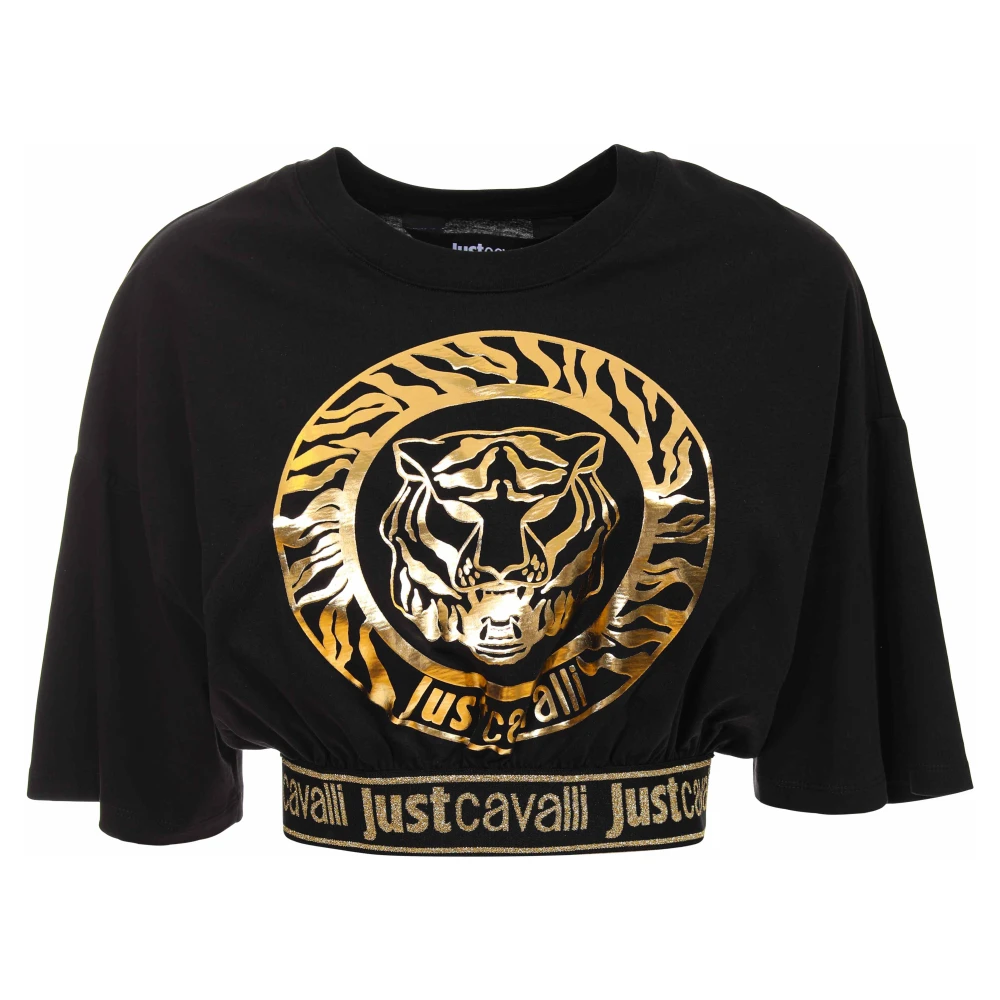 Just Cavalli T-shirts en Polos Black Dames