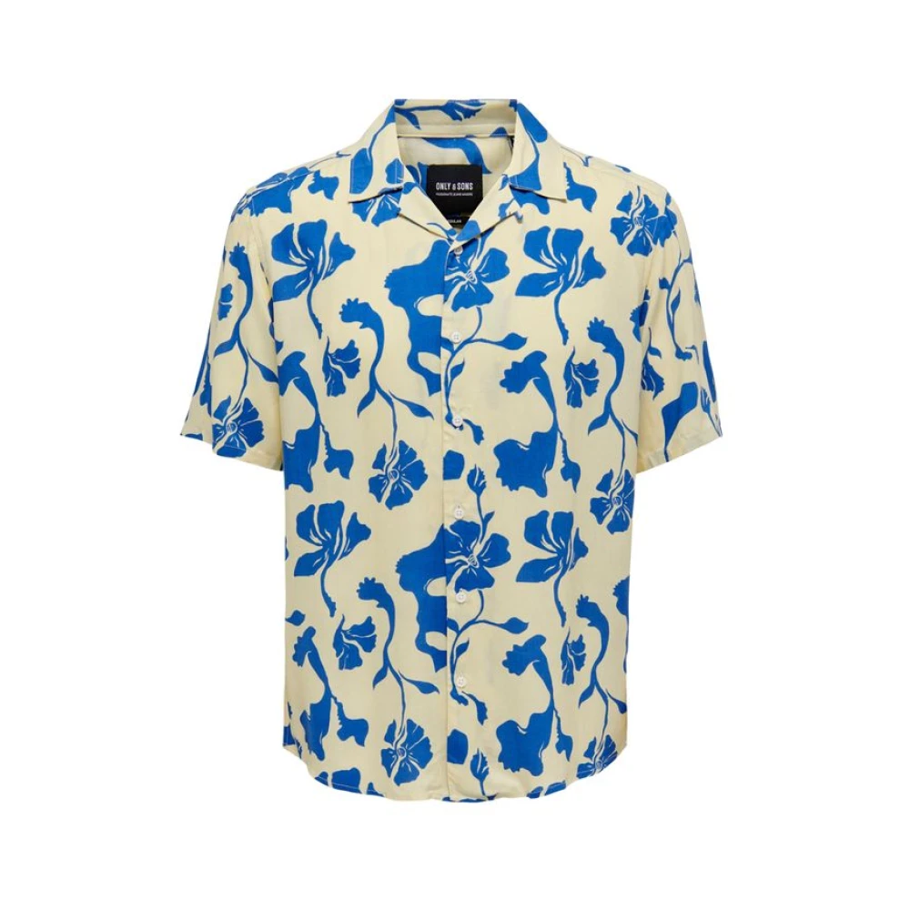 Only & Sons Men's Onsdash Life Reg Visc Aop Ss Shirt Noos