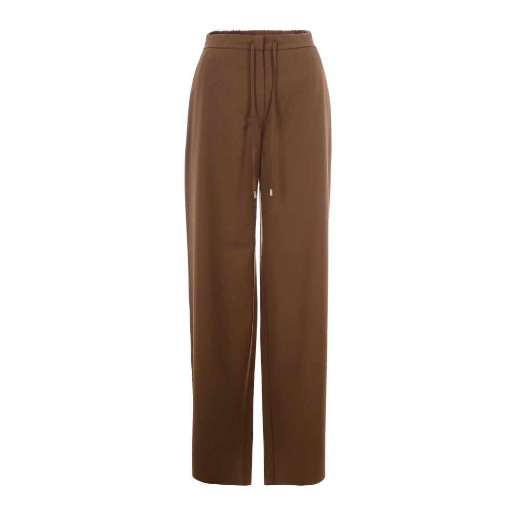 Max Mara Studio Women's Brown Wide Trousers, Xs, Wide Trousers