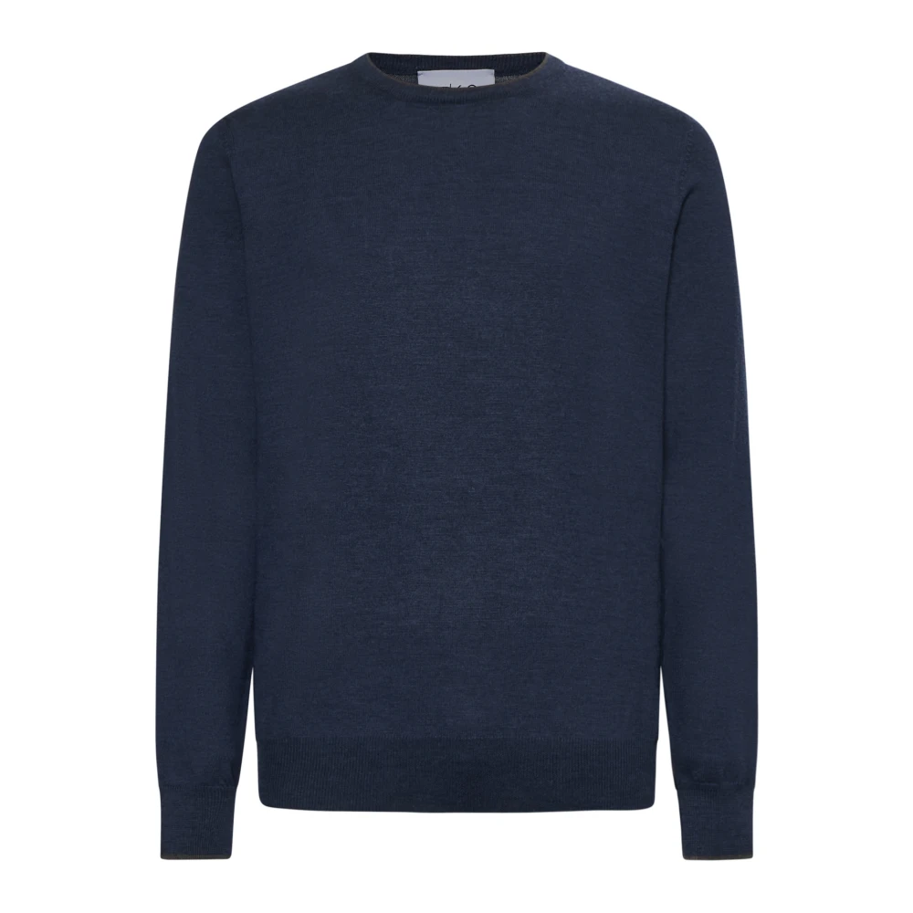 D4.0 Blauwe Sweaters voor Mannen Blue Heren