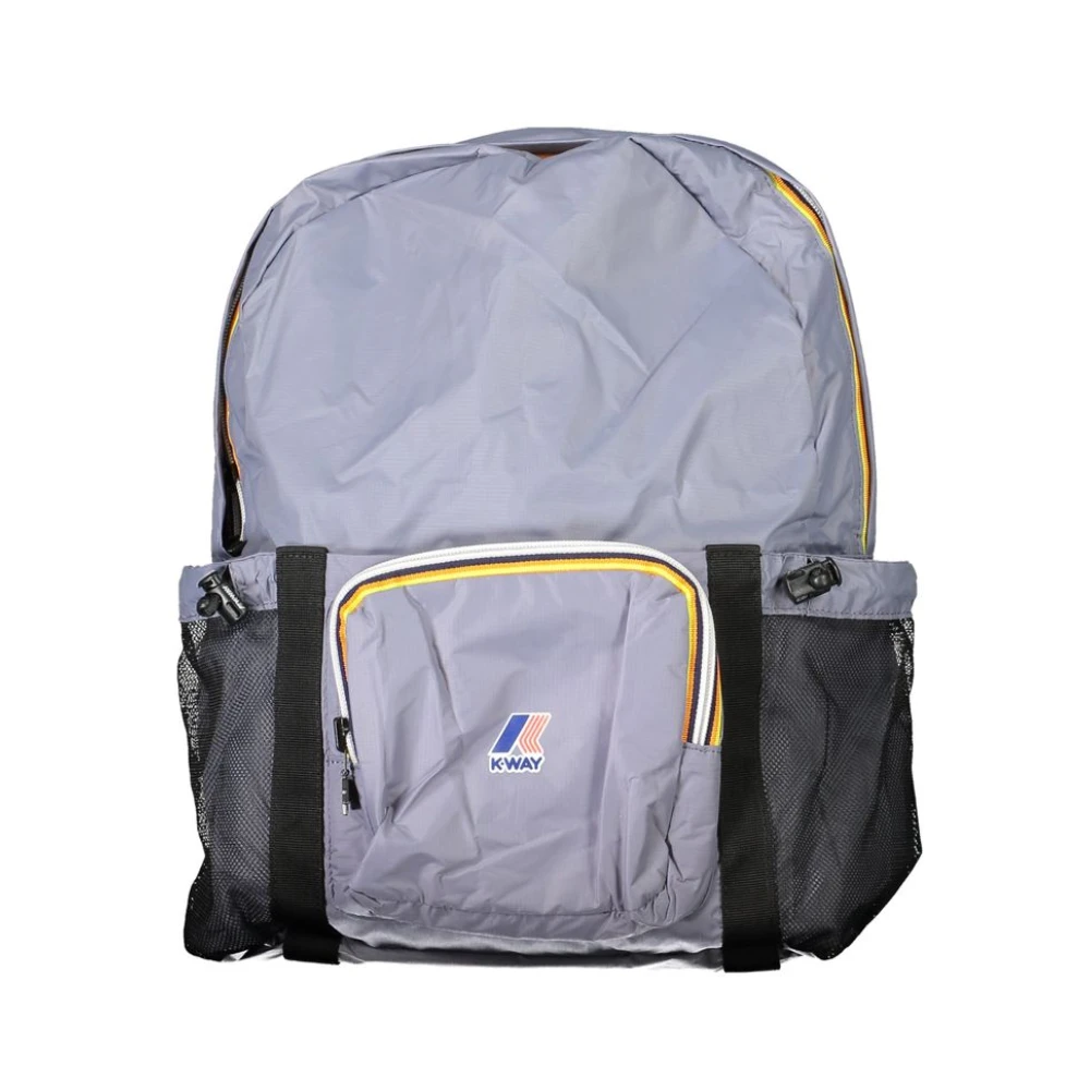 K-way Lichtblauwe Nylon Rugzak Blue Dames