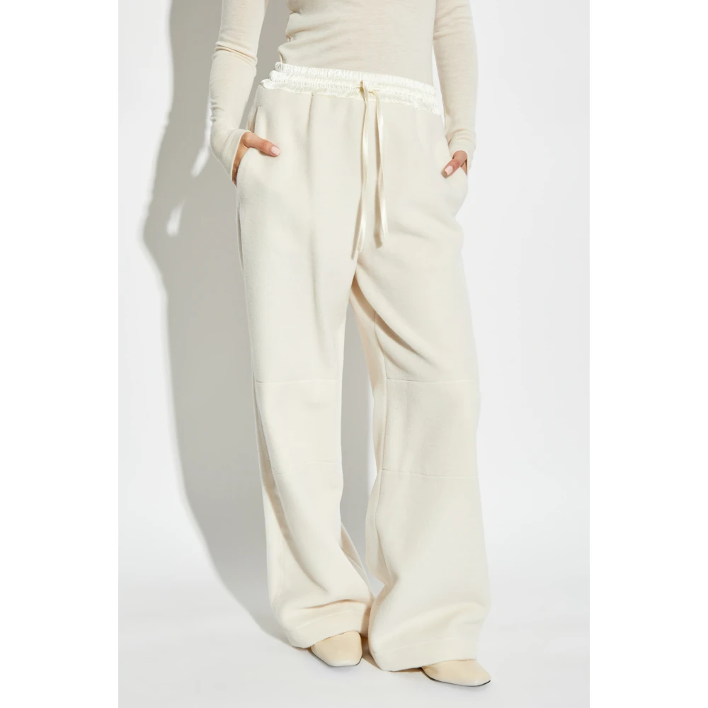 Jil Sander Wollen broek Beige Dames