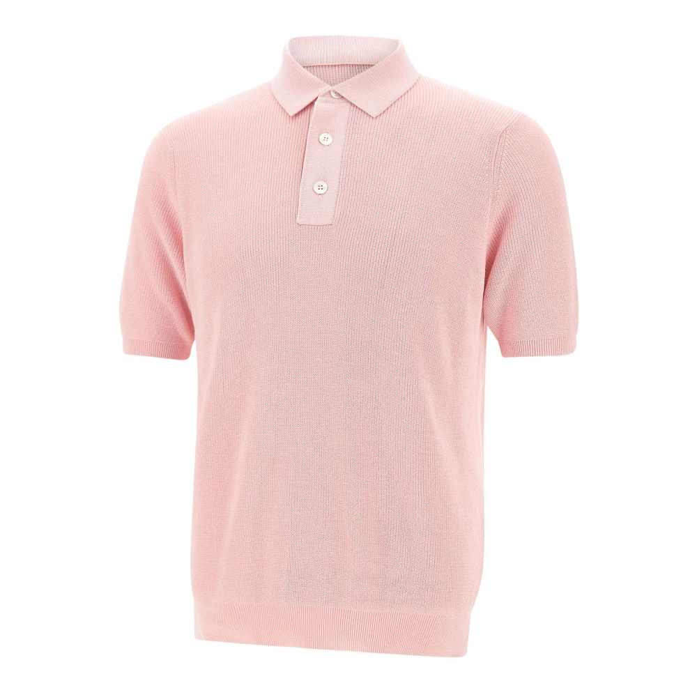 Filippo De Laurentiis Roze Katoenen Poloshirt Pink Heren