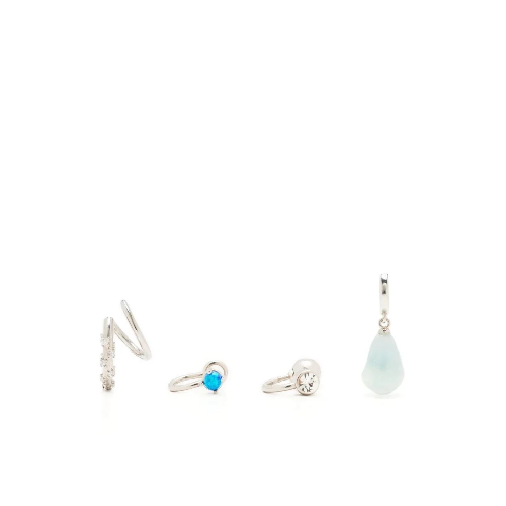 Panconesi Blå Acqua Piercing Set - Exklusiva smycken för kvinnor Blue, Dam