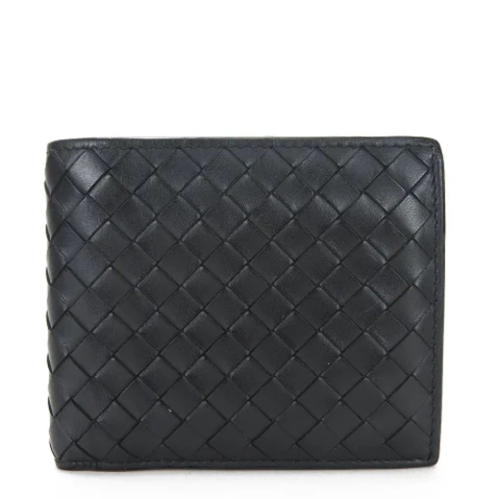 Bottega Veneta Vintage Pre-owned Leather wallets Black Dames