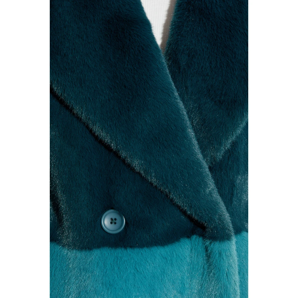 PS By Paul Smith Nep bontjas Blue Dames