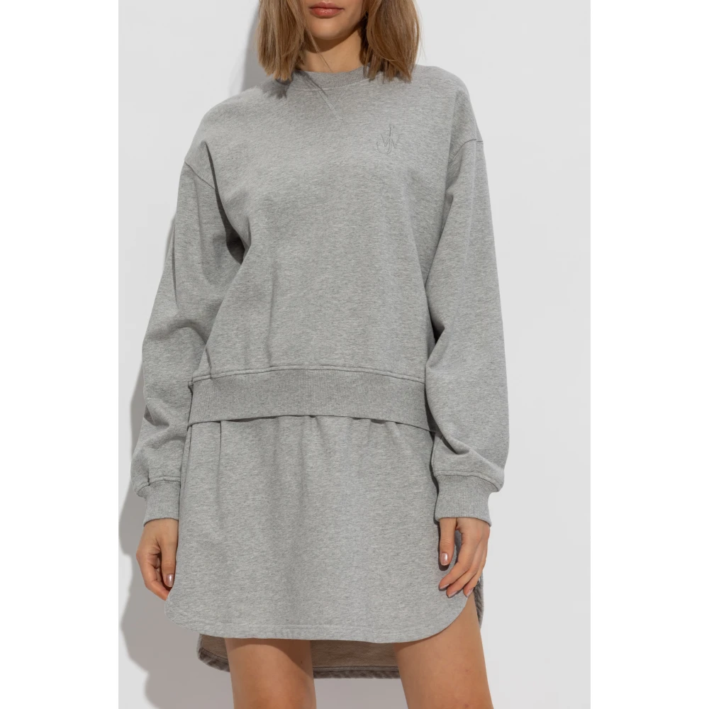 JW Anderson Jurk met logo Gray Dames