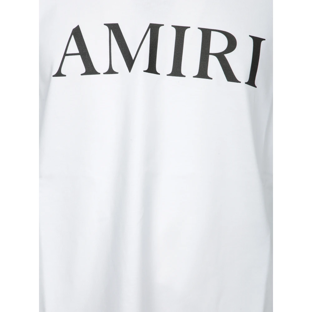Amiri Wit T-shirt Casual Stijl White Heren