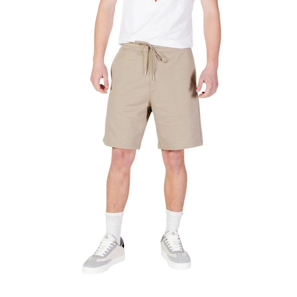 Replay Men's Beige Casual Shorts, S, Cotton Bermuda Shorts