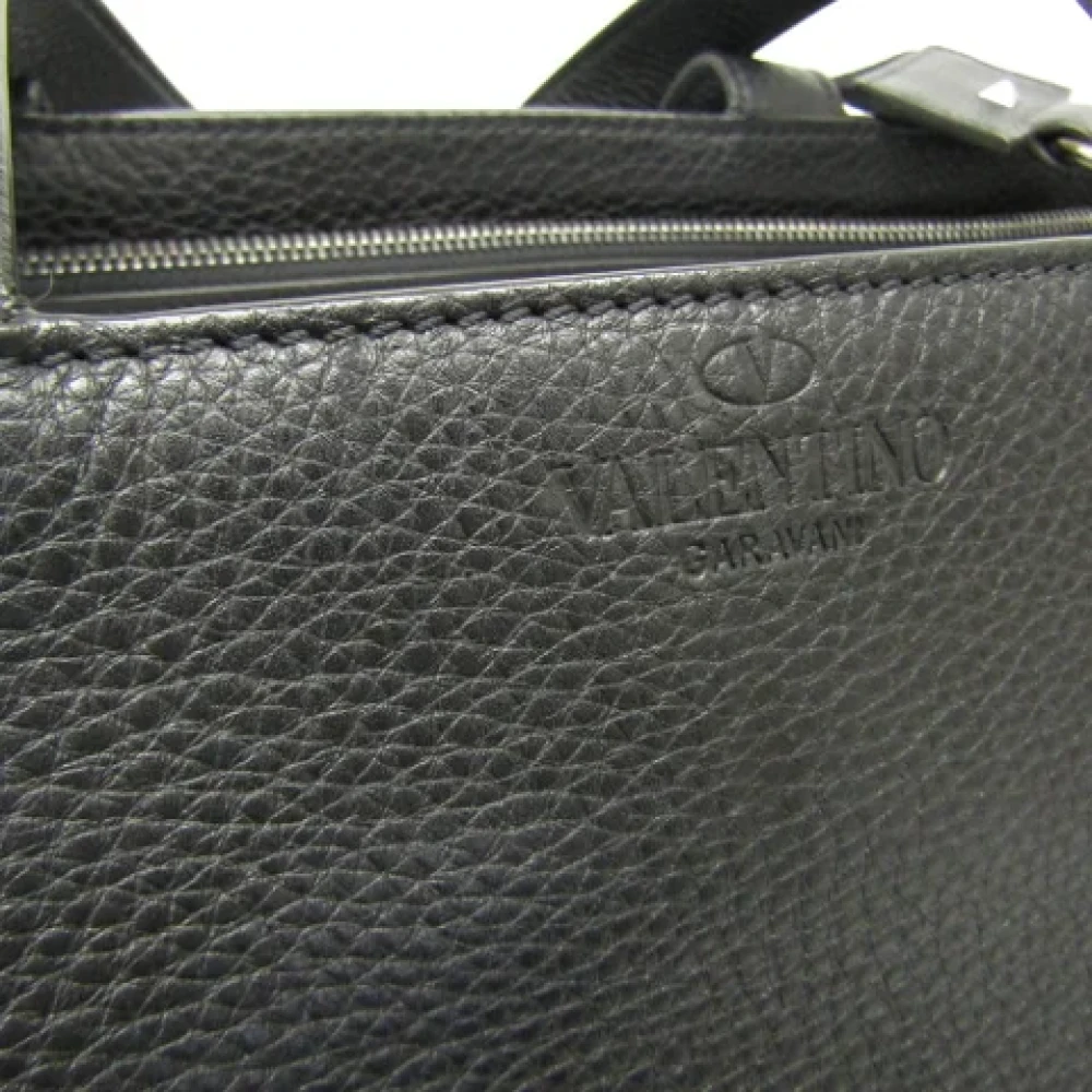 Valentino Vintage Pre-owned Leather shoulder-bags Black Dames