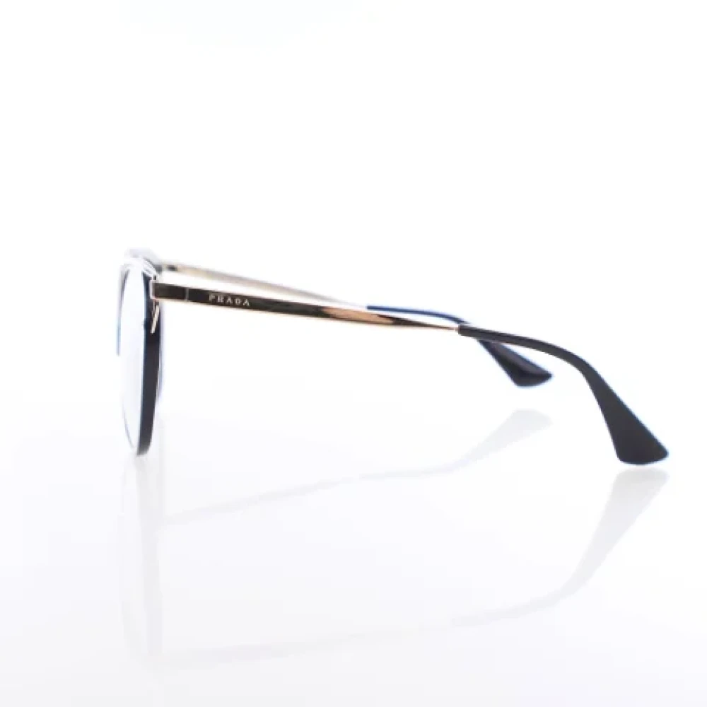 Prada Vintage Pre-owned Plastic sunglasses Black Dames