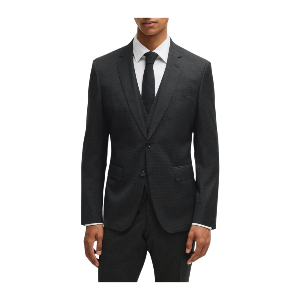 Boss Elegant Zwart Thuis Vest Set Black Heren