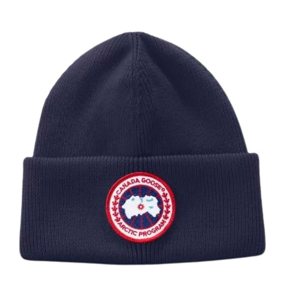 Canada Goose Blauwe Wintermutsen voor Mannen Blue Heren