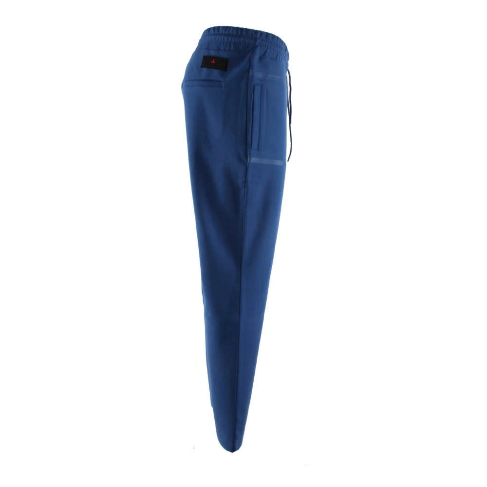 Peuterey Blauwe Joggingbroek met Elastaan Blue Heren