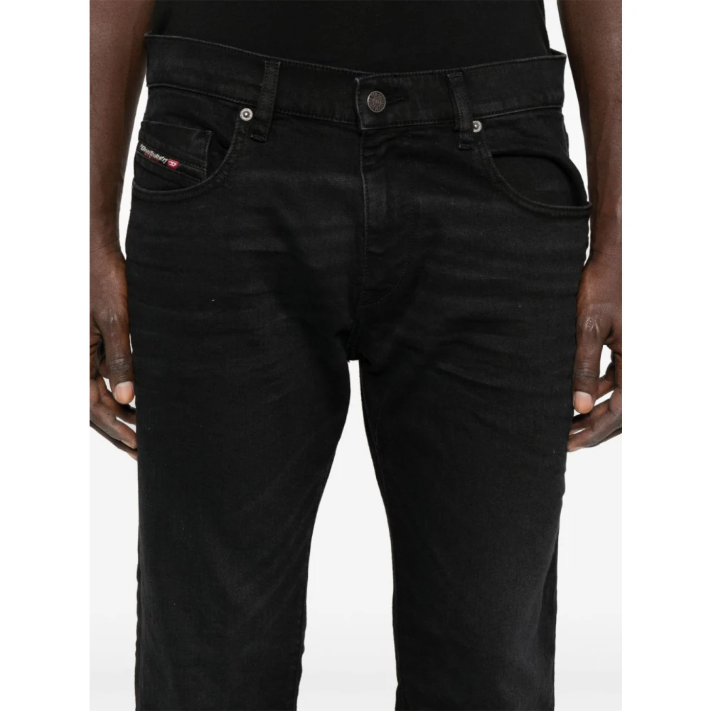 Diesel Blauwe Logo Jeans Blue Heren