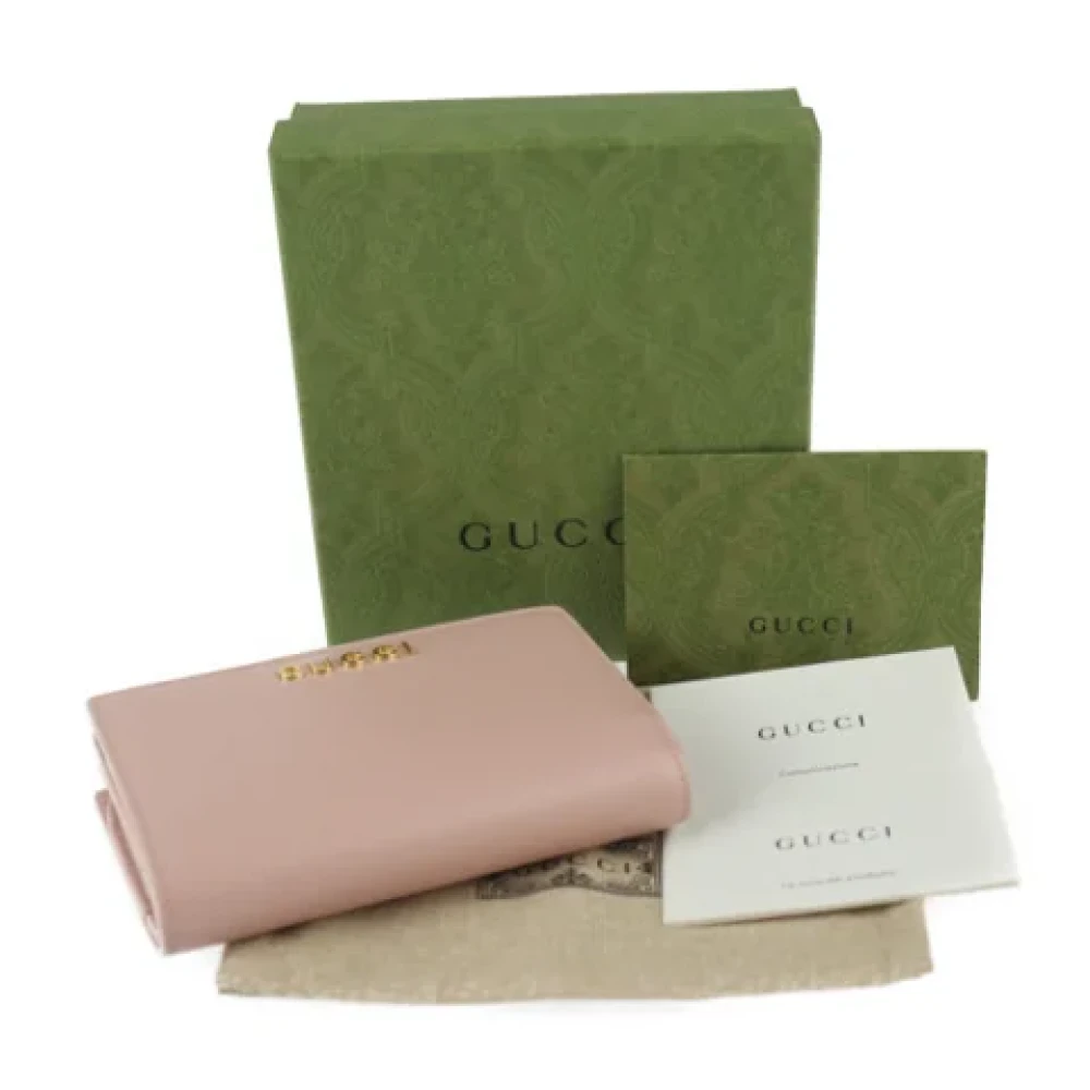 Gucci Vintage Pre-owned Leather wallets Pink Dames