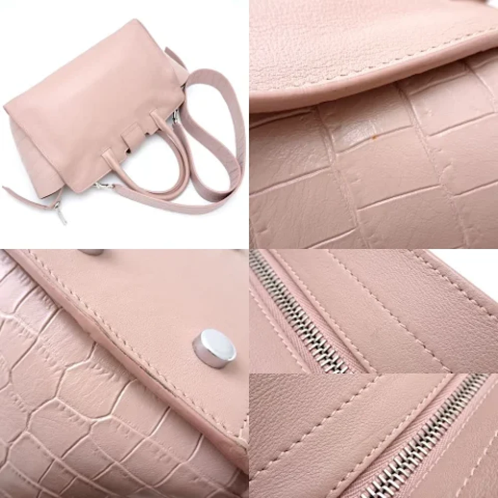 Yves Saint Laurent Vintage Pre-owned Leather handbags Pink Dames