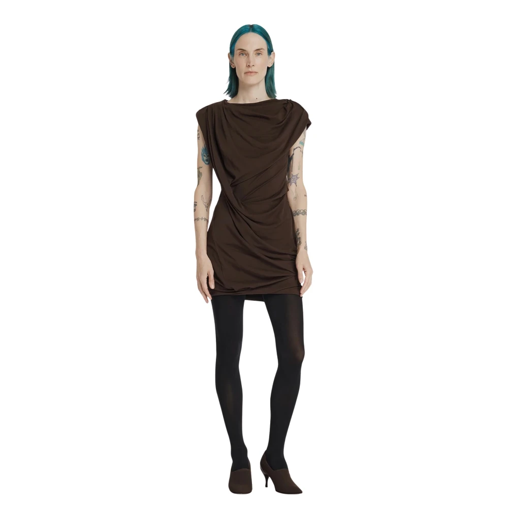 Entire Studios Women's Brown Twist Mini Dress - Short Dresses - Xs - Dresses